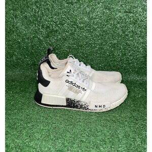 adidas NMD_R1 Women 6.5 Men 5 White Speckled Running Shoes Boost Sneakers GX5090